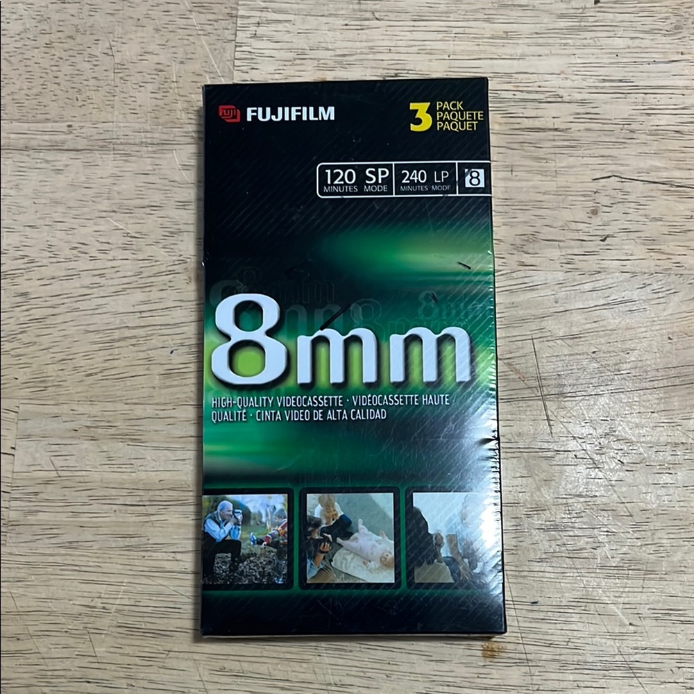 Fujifilm 8mm Videocassette 3-Pack Sealed